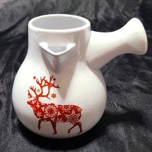 Scandinavian Hot Chocolate Pot~Modern Gourmet Foods~Cocoa Pitcher~Reindeer